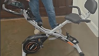 Caromix Folding Exercise Bike 4 in 1 Stationary Bike Review [upl. by Aleras]