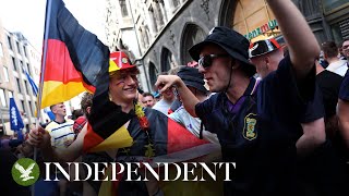 Live Scotland and Germany fans arrive at Allianz Arena for Euro 2024 opener [upl. by Ettedranreb]