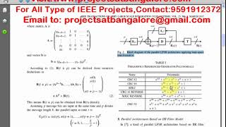 HighSpeed Parallel LFSR Architectures  IEEE VLSI Projects At Bangalore [upl. by Stockwell]