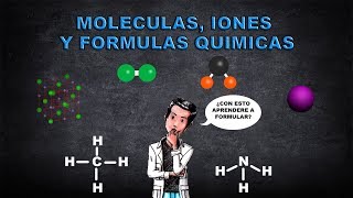 Moléculas iones y fórmulas químicas [upl. by Hillell]