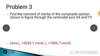 Moment of inertia of composite sections  about Centroidal axis symmetrical figure [upl. by Najib]