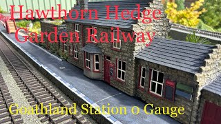 Goathland Station 0 gauge at Hawthorn Hedge Garden Railway [upl. by Rovaert]