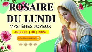 ROSAIRE DE GUÉRISON  MYSTÈRES JOYEUX ROSAIRE DU LUNDI🌹08 JUILLET 2024 🙏🏻 PRIER POUR LA FAMILLE [upl. by Thursby]