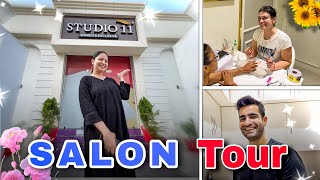 Our Salon’s Tour  Product details  Aman and Iti vlogs [upl. by Perni930]