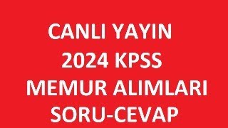 2024 KPSS MEMUR ALIMLARI  LİSANS KPSS  ÖNLİSANS KPSS  KAÇ PUAN İLE MEMUR OLUNUR ATAMA PUANLARI [upl. by Yro]