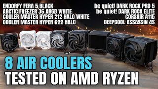 8 New AIR Coolers Tested on AMD Ryzen  May 2024 [upl. by Sterner]