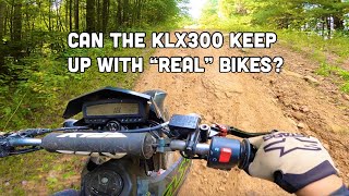 Can Kawasaki KLX 300 Keep Up With “Real” Dirt Bikes  Hatfield McCoy Trails [upl. by Harden]