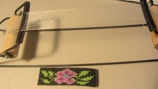 Beginning Looming How to Use a Beading Loom [upl. by Garcia696]