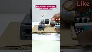 Converting energy •dc motor generator rotary regenerate free energy tech youtubeshorts [upl. by Delila]