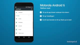 Tips amp Tricks  Motorola smartphone Telefoon reset Android 6 [upl. by Ellesig40]