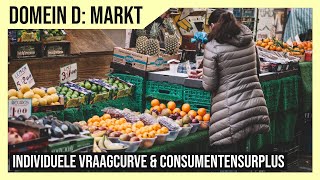 Uitleg Individuele vraagcurve amp consumentensurplus [upl. by Trici106]