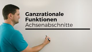 Ganzrationale Funktionen Achsenabschnitte Polynomfunktionen  Mathe by Daniel Jung [upl. by Esyle]