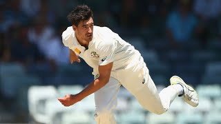 Starc bowls 160kph delivery at the WACA  Australia v New Zealand  201516 Test Series [upl. by Christye]