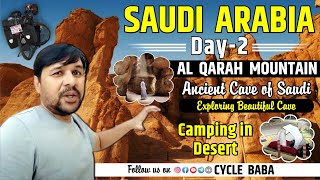 EXPLORING ANCIENT CAVES OF SAUDI ARABIA  CAMPING IN DESERT  CYCLE BABA [upl. by Atteloj843]