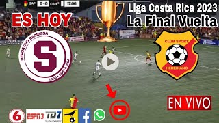 Saprissa vs Herediano en vivo donde ver a que hora juega Saprissa vs Herediano La Final 2023 [upl. by Taddeusz]