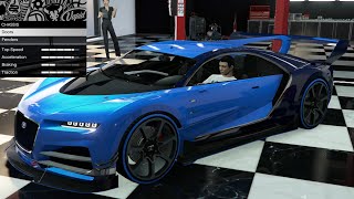 GTA 5  Past DLC Vehicle Customization  Truffade Nero Custom Bugatti Vision GT [upl. by Anatniuq]