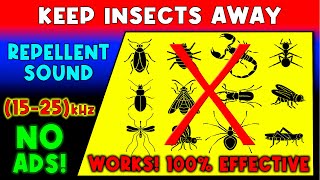 ANTI INSECTS REPELLENT SOUND ⛔🦟 KEEP INSECTS AWAY  ULTRASONIC SOUND [upl. by Bathulda]