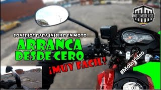 Aprende a COMO ARRANCAR una MOTO  ¡MUY FÁCIL [upl. by Sucramd531]