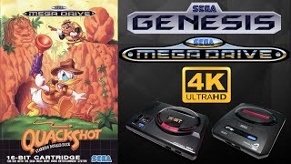 QuackShot SEGA GENESIS  MEGA DRIVE Gameplay Walkthrough FULL GAME 4K60ᶠᵖˢ🔴 [upl. by Hulbert]