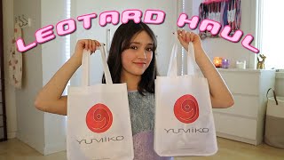 YUMIKO  leotard TRY ON haul 🩱🩰💗 [upl. by Akema]