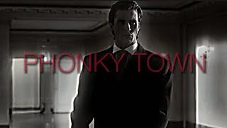 Playaphonk  PHONKY TOWN slowed  reverb  bass boosted Patrick Bateman Edit [upl. by Leay]