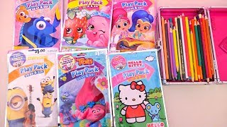 Colorir Trolls Hello Kitty Shimmer amp Shine Shopkins Procurando Dory Brinquedonovelinhas [upl. by Neffets]