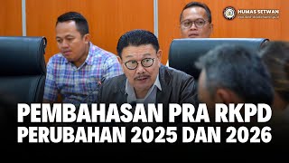 Pembahasan Pra RKPD Perubahan 2025 dan 2026 Masuk Dalam RKT Tahun Depan [upl. by Llebasi]