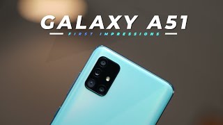 Samsung Galaxy A51 Unboxing and First Impressions [upl. by Lang]