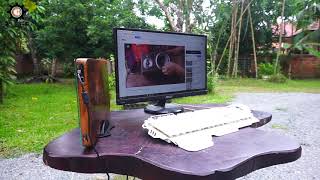 DIY  Transform a laptop into a stunning desktop PC  PCH RESTORATION lenovo [upl. by Ylicis]