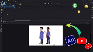 How To Modify Character In Adobe Animate  No Copyright Character For YouTube  learn2danimation [upl. by Weinberg33]