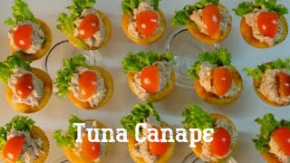 PERFECT‼️How to Make Tuna Canapé  Cocktail Food Ideas  Party Finger Food Ideas Finger Food Recipe [upl. by Eeruhs]