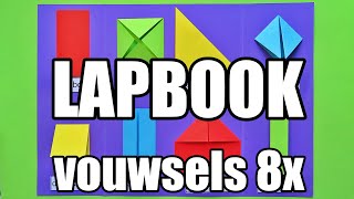 LAPBOOK maken  8X vouwsels [upl. by Romaine]