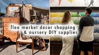 flea market decor shopping amp gathering DIY supplies  XO MaCenna Vlogs [upl. by Ikir]