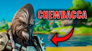 RETO OSOS PELUDOS en Fortnite Nueva Skin Chewbacca Star Wars con TEKENDO [upl. by Gwenneth]