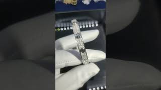 Custom Made Cartier Love Bangle Bracelet 18K White Gold Pave With Diamonds [upl. by Bor]