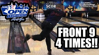 FRONT 9 at 2019 USBC Open Championships FOUR TIMES [upl. by Izawa]