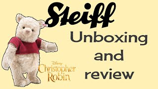 Steiff Christopher Robin Winnie the Pooh review [upl. by Gnak564]