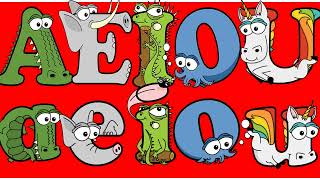 Vowels Sounds A E I O U  Short and Long Vowels  Alphabetimals for Kids  Vowel Sounds improved [upl. by Moreland]