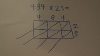 Multiplication Lattice Method 3 Digit by 2 Digit [upl. by Dlonra]