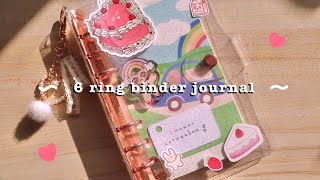 a6 binder journal setup 🌈 journal with me ✏️ [upl. by Nalyk]