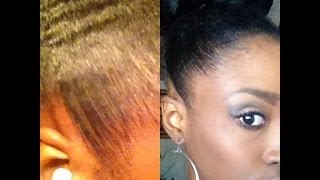 How to Lay Your Edges Like a RELAXER  Natural Hair [upl. by Llerrehc]