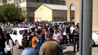 Sulaymaniyah University Protest 24042011  خۆپیشاندانی زانکۆی سلێمانی [upl. by Adnolay]