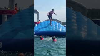 WATERPARK OBSTACLE but people get PROGRESSIVELY FURTHER ▶ waterpark funny fail miltonkeynes [upl. by Valentijn452]