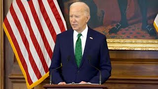 President Joe Biden speaks at the Friends of Ireland Lunch [upl. by Emearg313]