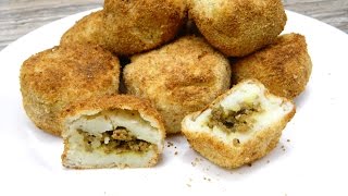 How to make Rellenos de Papa or Stuffed Potato Balls in an Air Fryer [upl. by Roberto]