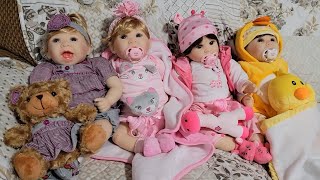 Unboxing 4 new Milidool reborn dolls from Amazon [upl. by Zendah]