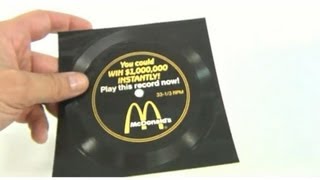 McDonalds Vintage 1988 Million Dollar Menu Song Record  Copyright police Chipinkos [upl. by Musette717]