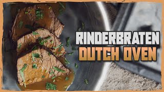 Rinderschmorbraten aus dem Dutch Oven  Rezept Anleitung [upl. by Calder]