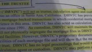 Bank Foreclosure Fraud pt 4 Of 5 quotWHO OWNS THESE NOTESquot DISCLOSED DISCOVERY PROSPECTUS PSA [upl. by Eidroj]