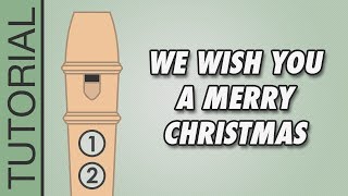 We Wish You a Merry Christmas 🎄 Recorder Notes Tutorial [upl. by Atla187]